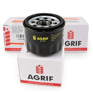 Agrif Replacement 2-Pack Oil Filter Fits For John Deere AM125424, Tecumseh 36563, Kawasaki 49065 7007, Pro Performance Lawn Mower Oil Filter