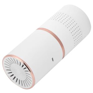 Fdit Portable USB Charging Household Desktop Air Purifier Mini Car Air Purifier (White)