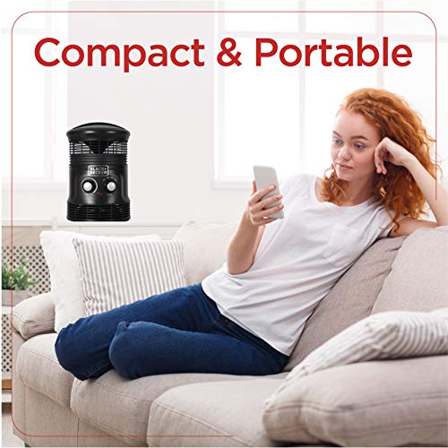 Black+Decker 360˚ Portable Heater Fan Combo 2in1 Personal Mini Space Heater