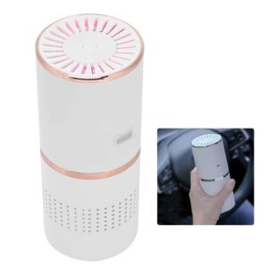 Fdit Portable USB Charging Household Desktop Air Purifier Mini Car Air Purifier (White)