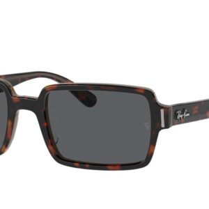 Ray-Ban Rb2189 Benji Rectangular Sunglasses, Havana/Dark Grey, 52 mm