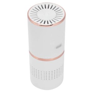 Fdit Portable USB Charging Household Desktop Air Purifier Mini Car Air Purifier (White)