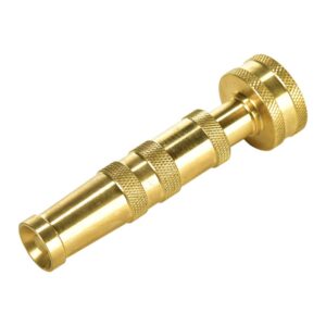 Heavy-Duty Brass Hose Nozzle, Adjustable Twist Hose Nozzle, Jet Sweeper Nozzle, Garden Sprayer