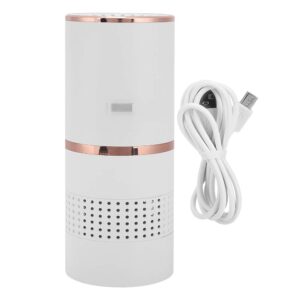 fdit portable usb charging household desktop air purifier mini car air purifier (white)