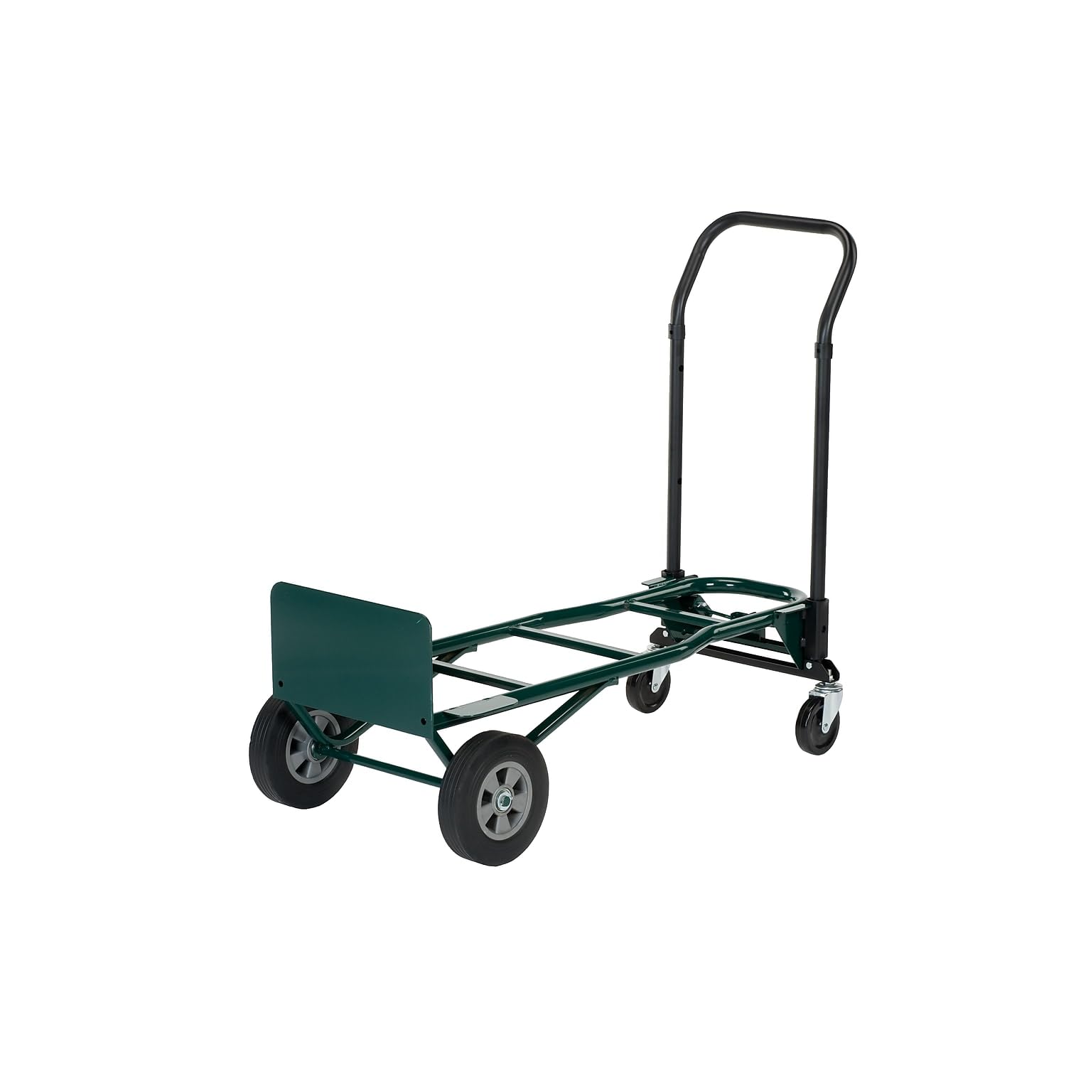 Harper Trucks Quick Change 4-in-1 Convertible Hand Truck, Continuous Handle, 8" Solid Rubber Wheels