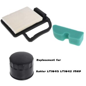 labwork Air Filter Kit Replacement for Kohler Cub Cadet LT1042 LT1045 19HP Engine