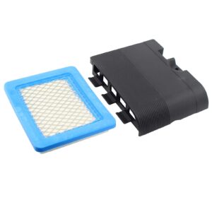 applianpar air cleaner filter and cover compatible with briggs & stratton lawnmower 692298 281340 281288 281069