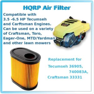 HQRP Air Filter compatible with Toro 20000 series 20003 20005 20007 20009 20012 20013 20016 20017 20031 20051 20070 20072 20073 20075 20076 20079 20094 20096 22" Recycler Lawn Mowers