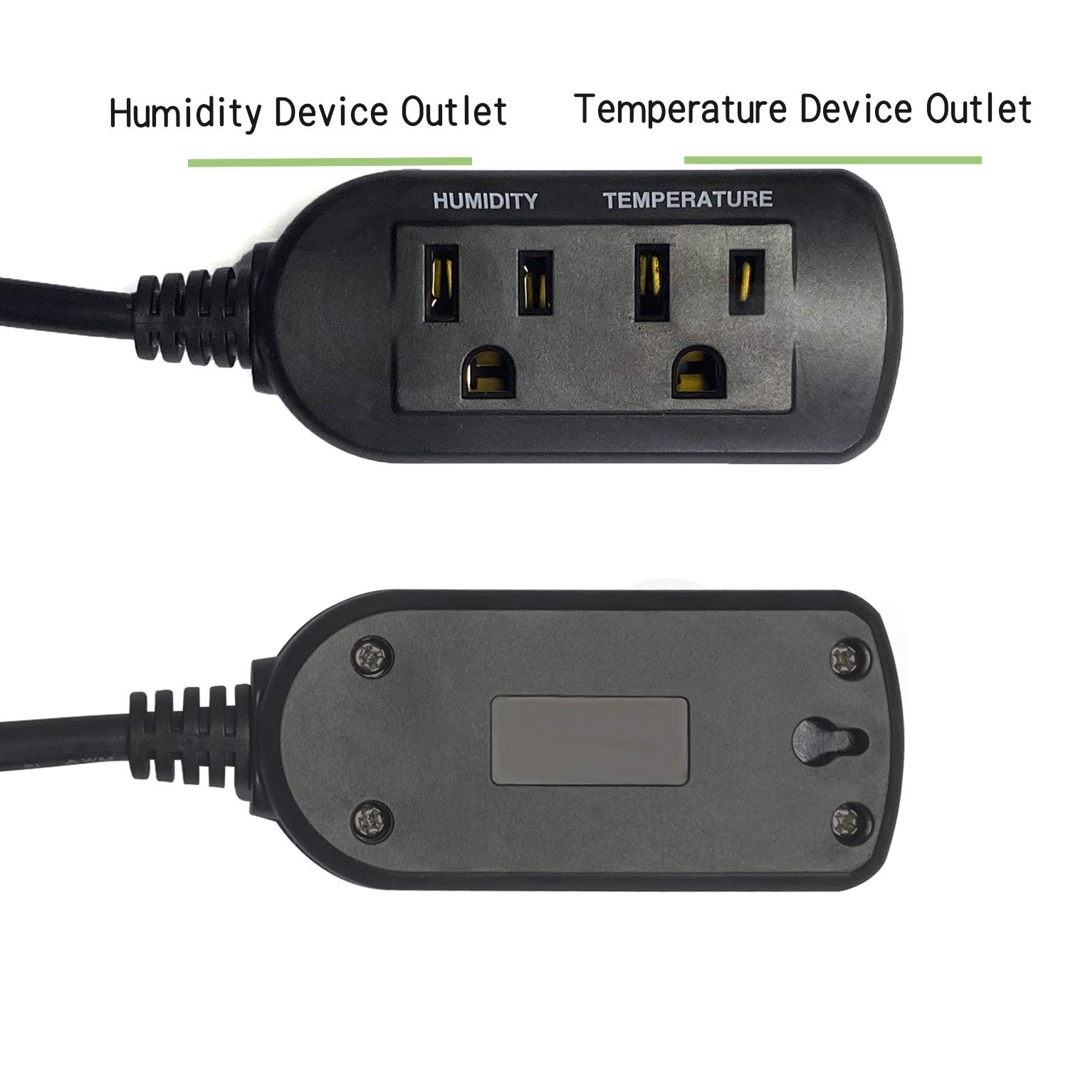 DIGITEN DHTC-1011 Temperature and Humidity Controller Outlet Plug in Thermostat Humidistat Reptile Humidity Controller Greenhouse Thermostat Heating Cooling Humidifier Dehumidifier