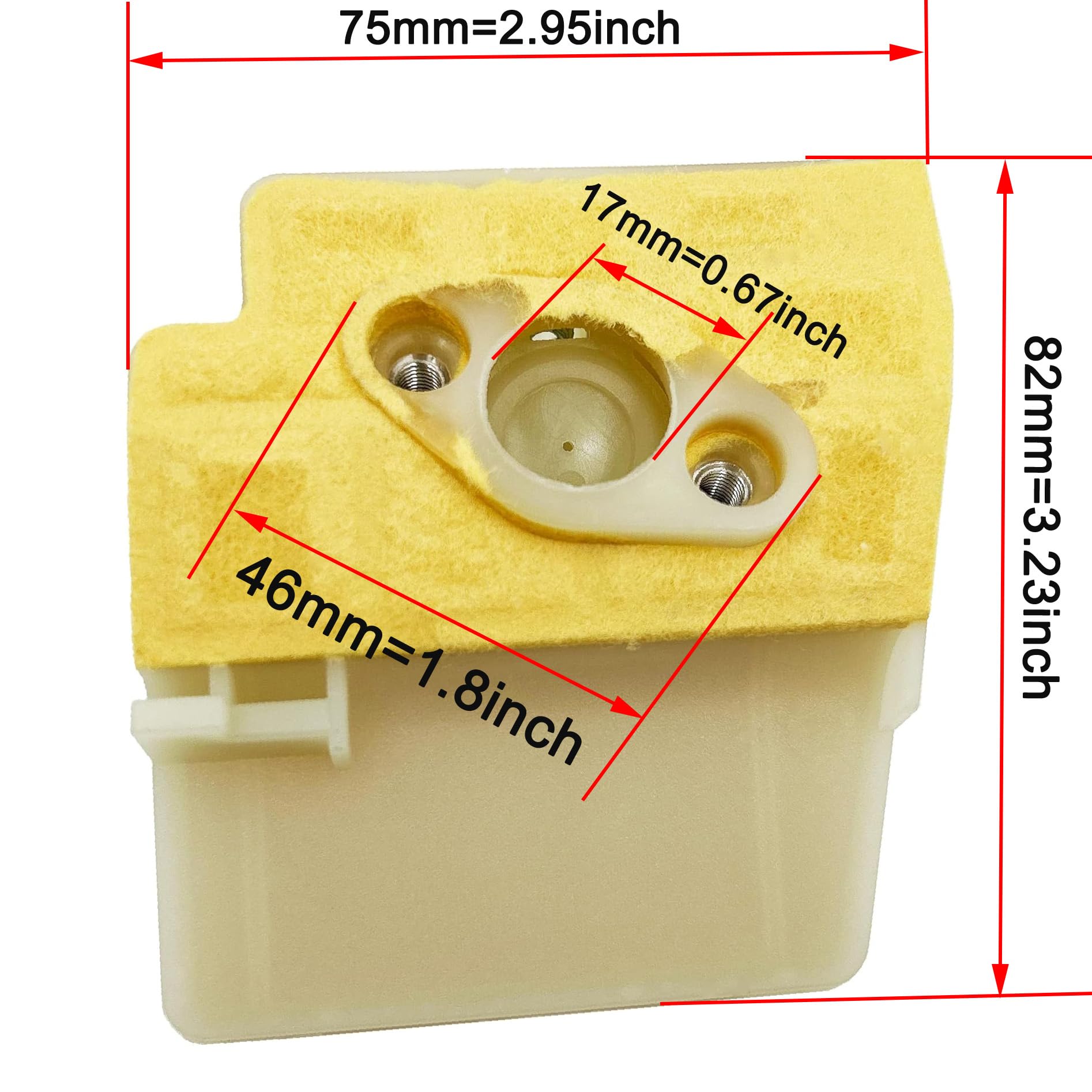 Hippotech Air Filter Replacement for Stihl 024 026 MS240 MS260 Chainsaws 1121 120 1612 Air Filter