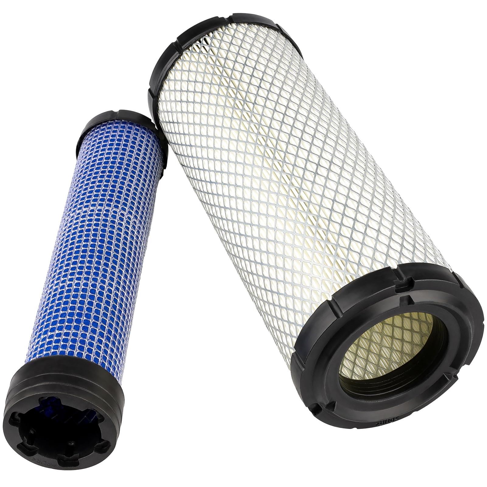 25 083 01-S Outer Air Filter & 25 083 04-S Inner Filter Compatible with Kawasaki 11013-7020 11013-7019 11013-7044 11013-7045 Kubota TA040-93230 TA040-93220 Lawn Mover M131802 M131803