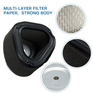 LOCOPOW 1208314 12 083 05 Air Filter Replace M92359 GY20574 am121608 am123553 Fit for Kohler Command Pro 12.5hp 13hp 14hp 15hp 16hp Fit for John Deere GT255 LT155 LT133 STX38 LX255 LT150