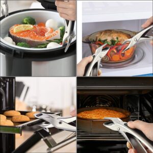 SOLEADER Plate Gripper Compatible With Instant Pot Accessories, Air Fryer Pans Gripper, Hot Plate Bowl Retriever For Microwave Toaster Oven Steamer, Pack of Two