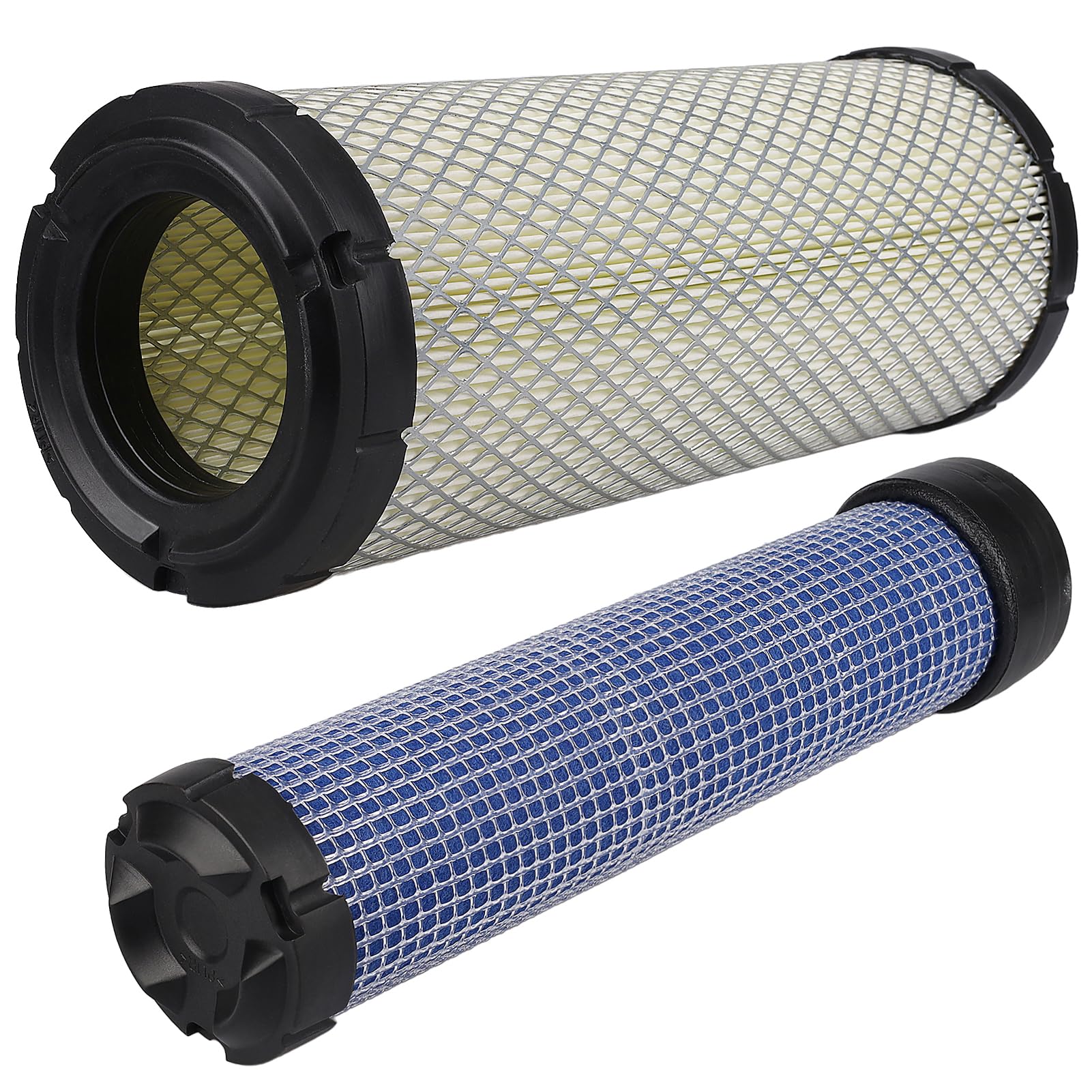 25 083 01-S Outer Air Filter & 25 083 04-S Inner Filter Compatible with Kawasaki 11013-7020 11013-7019 11013-7044 11013-7045 Kubota TA040-93230 TA040-93220 Lawn Mover M131802 M131803