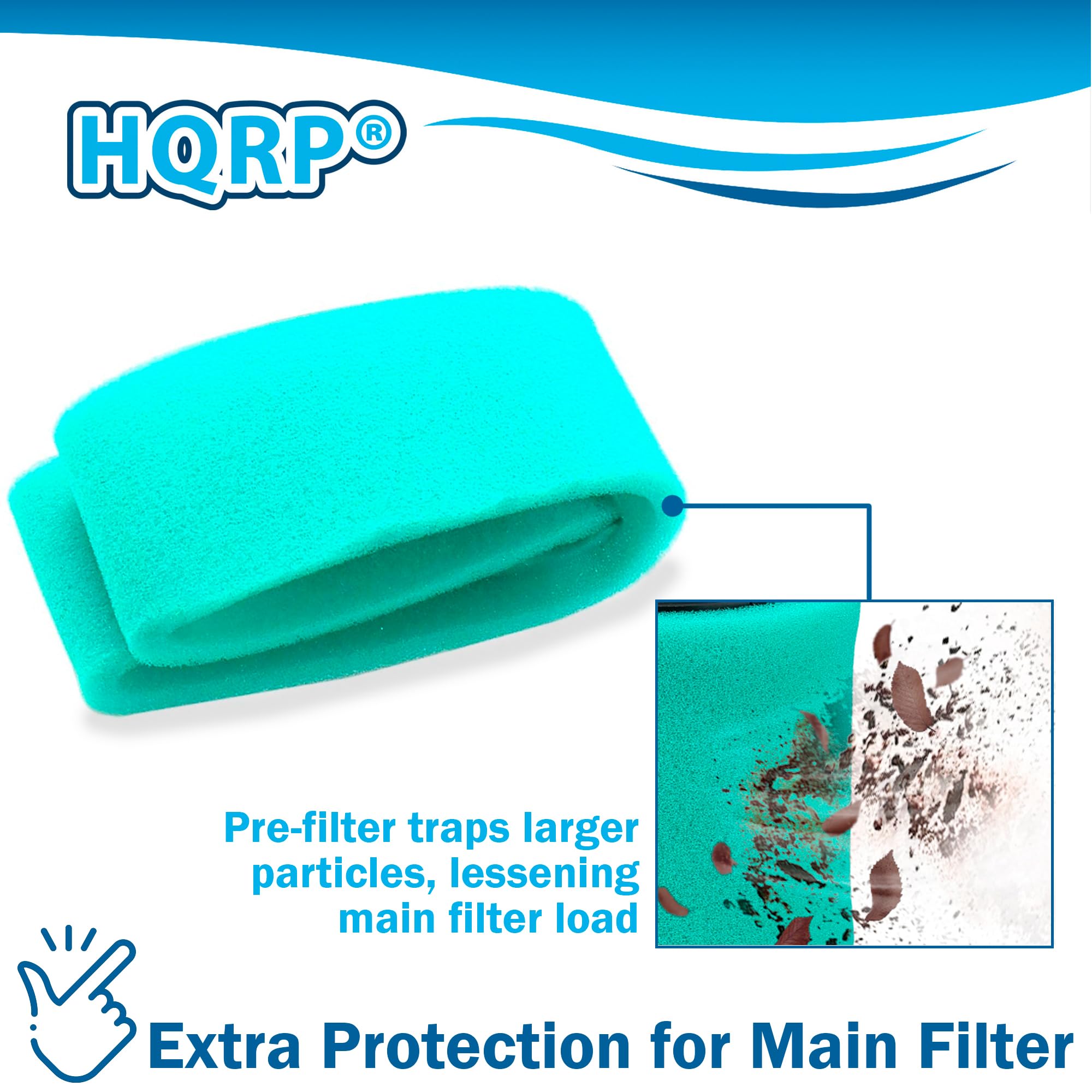 HQRP Air Filter with Pre-Cleaner compatible with Kohler EZT715 EZT725 EZT740 EZT750 KT610 KT620 EKT740 EKT750 Lawn Mower Engines, 16-083-04-S & 16-083-05-S Replacement