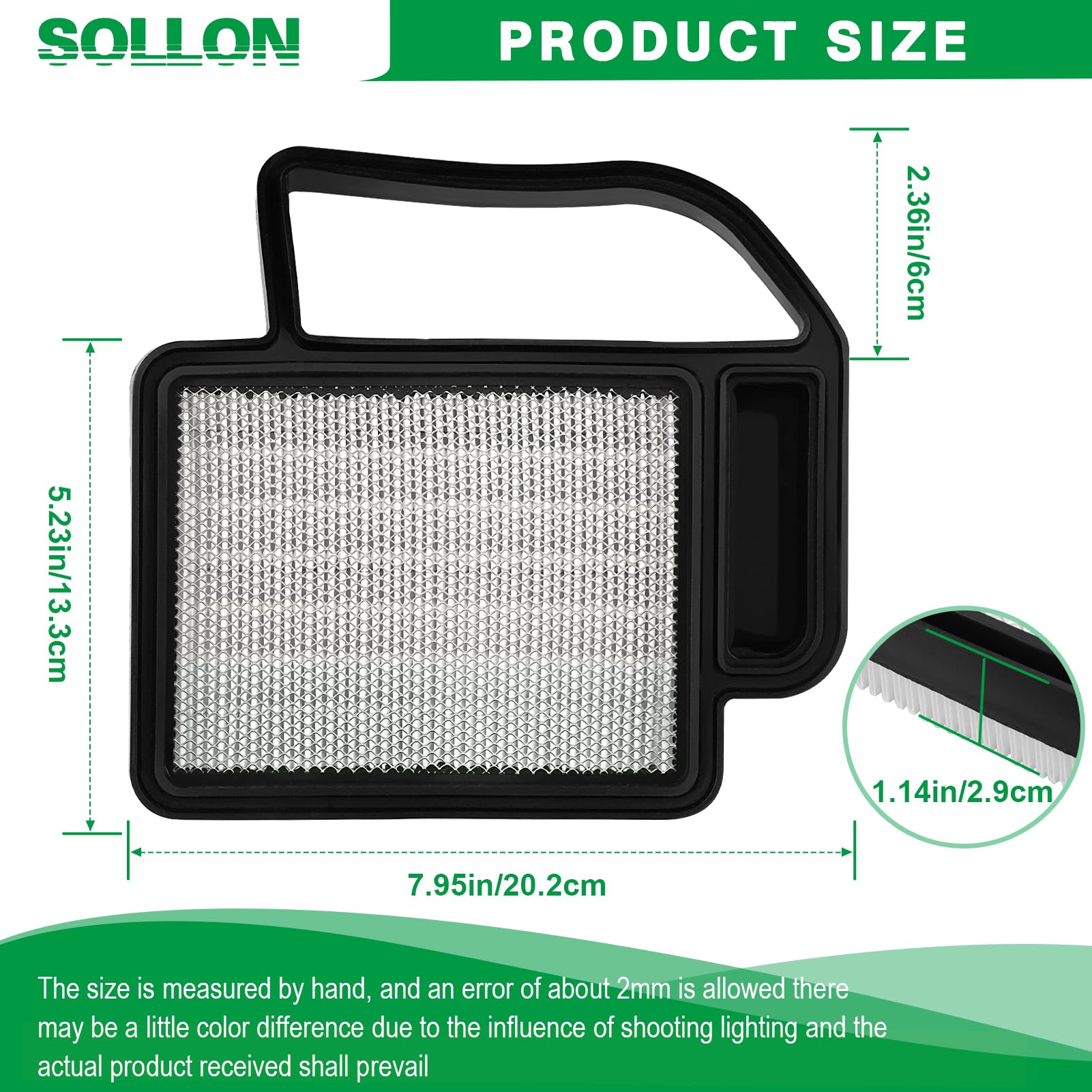 kh-20-883-06-s1 20 083 02 Air Filter & 20 083 03-S Pre Filter for Kohler SV470-610 SV590 KH 20-083-06-S 20 883 02 S1 20 883 06 S1 20-083-03S 20-083-02S 20 789 01-S Craftsman 24642 Toro 98018 577513401