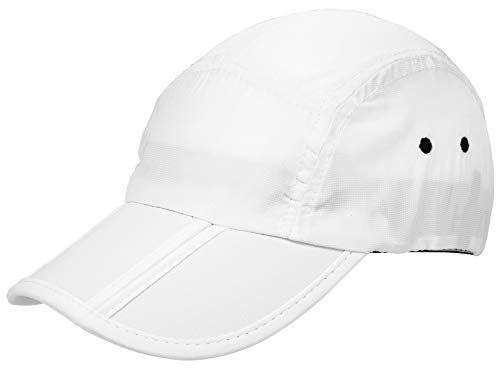 FITKICKS Folding Adjustable Cap UPF 50+ Active Lifestyle Hat Unisex Headgear (White V2)…