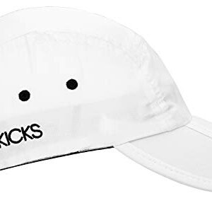 FITKICKS Folding Adjustable Cap UPF 50+ Active Lifestyle Hat Unisex Headgear (White V2)…