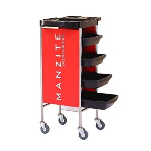 jf-xuan cart hospital trolley, medical supplies rack,medical cart tool 3 tier hotel catering cart with handle, plastic cleaning service rolling trolley dining cart for restaurants, 40-50kg load capaci