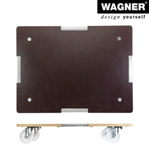 WAGNER, Brown/Silver, (L) 80 x (B) 60 x (H) 13,5 cm