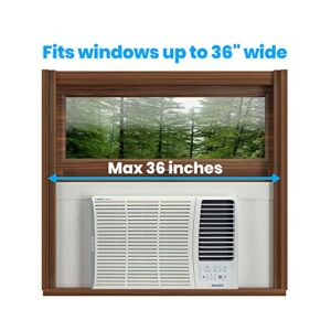 Breeze Stop Surround Insulation Side Panels White for Window AC Unit Indoor Air Conditioner Cover for Winter and Summer