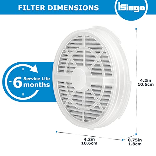 GL2103 True HEPA Replacement Filter for RIGOGLIOSO GL2103, JINPUS GL-2103, LTLKY 900S Air Purifier, 2-in-1 True HEPA Filters and Activated Carbon Filters (3-Pack)