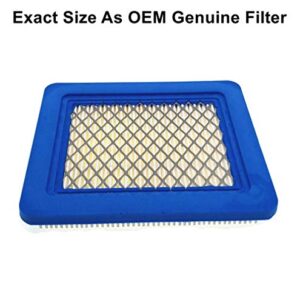 MOWFILL 5 Pack 491588 Air Filter Replace for BS 491588S,John Deere AM116236, Toro 119-1909, Craftsman 3364 Air Cleaner, Lawn Mower Air Filter