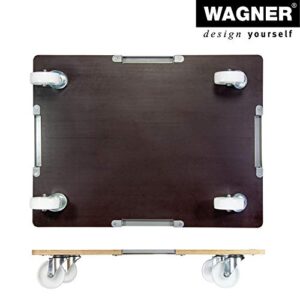 WAGNER, Brown/Silver, (L) 80 x (B) 60 x (H) 13,5 cm