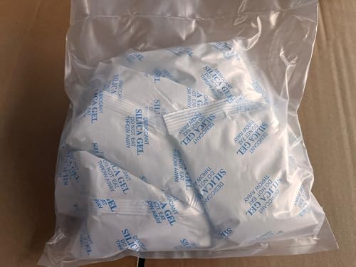 O2frepak 100 Gram(10Packs) Food Grade Moisture Absorbers Silica Gel Packs Desiccant for Storage,Food Safe Dessicant Silica Gel Packets for Moisture Storage Control