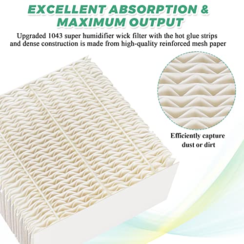 1043 Super Humidifier Wick Filter Replacement for Essick AirCare Evaporative Humidifiers Filter 1043 EP9500 EP9700 EP9800 831000 821000 826000 826800 and Bemis Space Saver 800 8000 Series Humidifiers