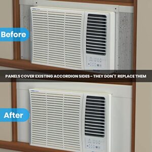 Breeze Stop Surround Insulation Side Panels White for Window AC Unit Indoor Air Conditioner Cover for Winter and Summer