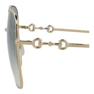 Gucci Square-Frame Metal Sunglasses