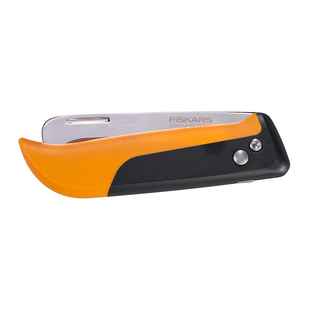 Fiskars Folding Knife for Produce Harvesting, Foldable Gardening Hand Tool with Ergonomic Design