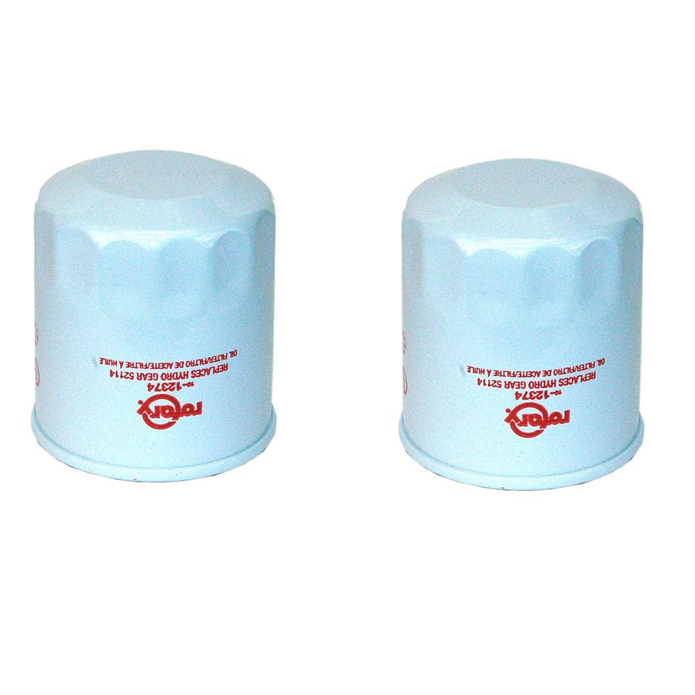 Parts 2 Pk 12374 Oil Filters Compatible with Exmark 109-3321 Hydro Gear HG52114, 52114 Gravely 21545100 & More.