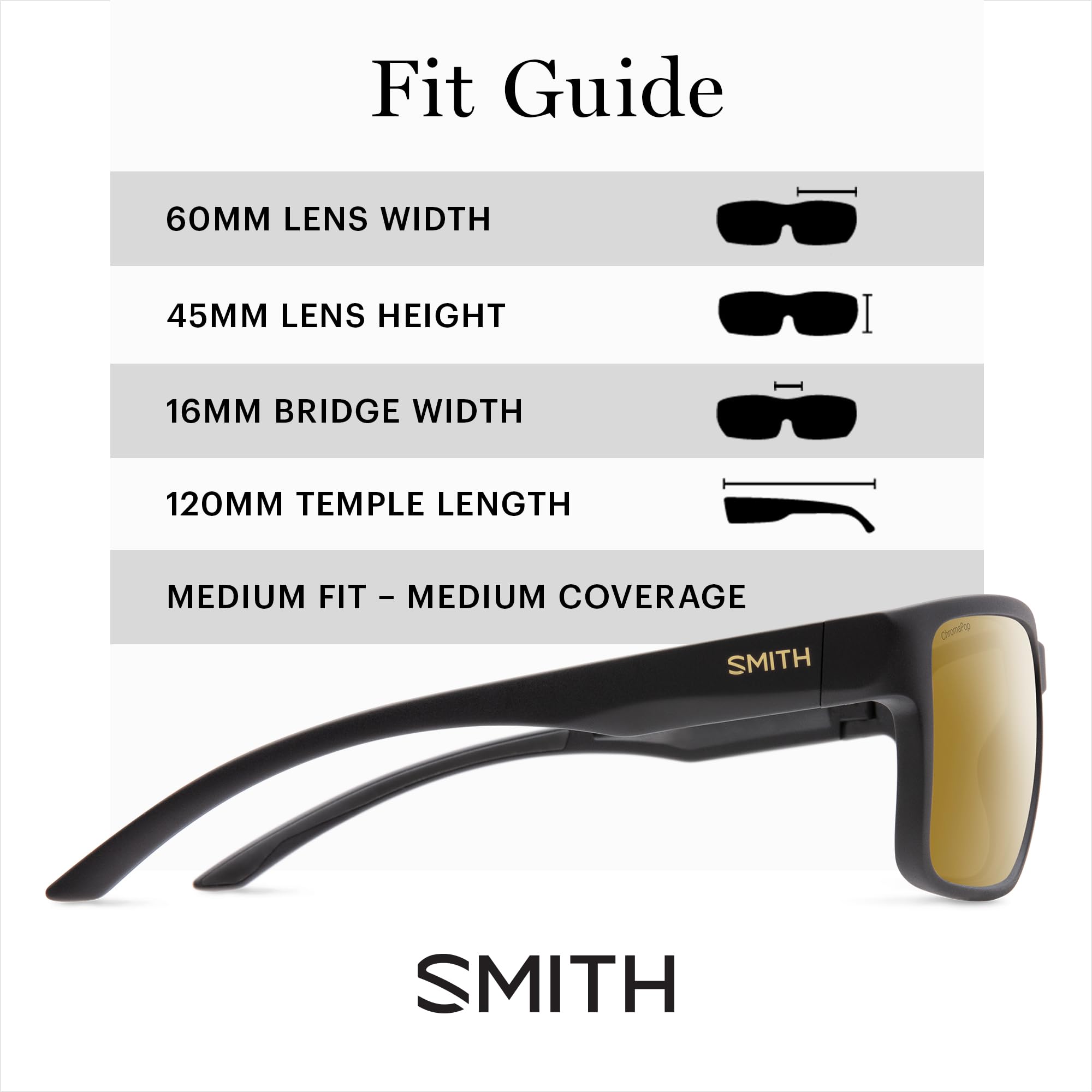 SMITH Emerge Sunglasses with ChromaPop Lenses – Performance Sports Active Sunglasses for Biking, Running & More – For Men & Women – Matte Black + Bronze ChromaPop Polarized Mirror Lenses