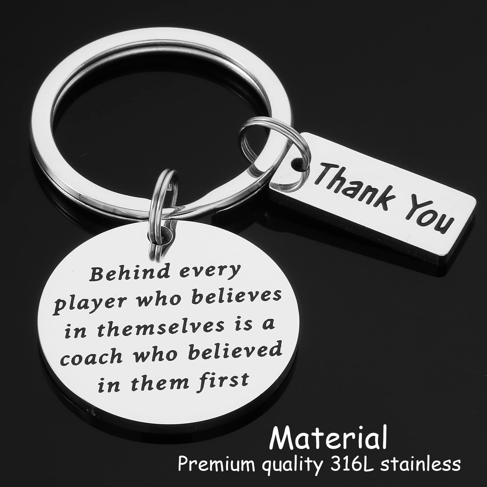 Kivosliviz Soccer Coach Gift Keychain Coachs Thank You Gift Baseball Coach Gifts Cheer Coach Gifts for Women