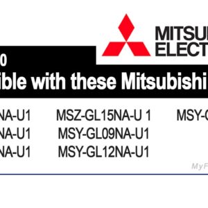 Mitsubishi Electric U01 A01 100 Nano Platinum Mini Split Filter 2-Pack