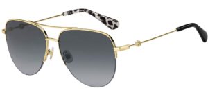 kate spade new york women's maisie/g/s navigator sunglasses, black, 60mm, 15mm