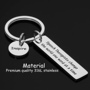 Kivosliviz Speech Therapist Gifts Speech Language Pathologist Gifts Slp Jewelry Speech Therapy Keychain