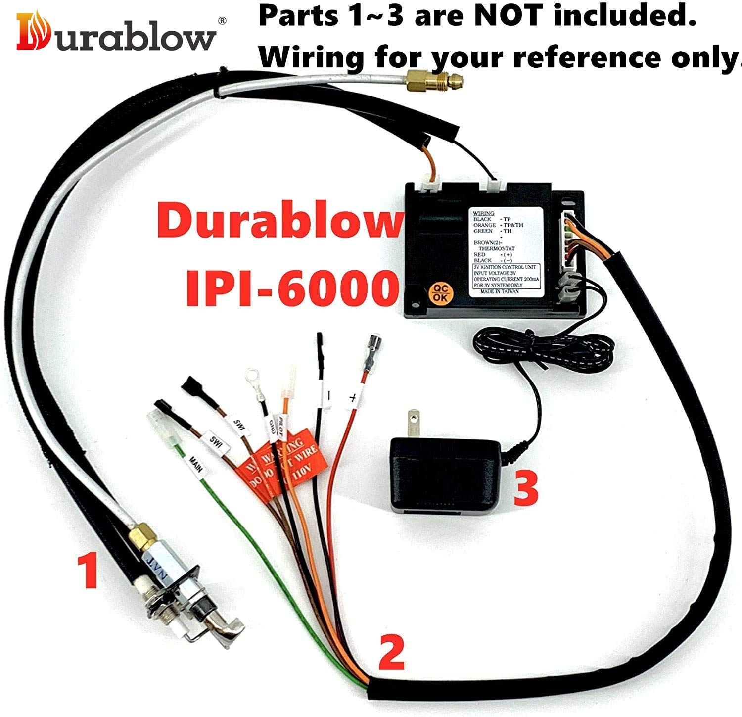 Durablow Fireplace Electronic IPI Control Module, Gas Fireplace Ignition Module Replacement for Dexen 593-592, GM-6KA, Hearth Home Technologies HHT 350-M, 6K (Meets CSA Standards (Prior to 2022))