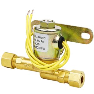 Humidifier Water Solenoid Valve 4040 for Aprilaire Whole House Humidifier 400 400M 500 500M 600 600M 558 550A 550 568 560A 700M 768 760A 760| 24 Volts | 2.3 Watts | 60 HZ-Yellow by TOMOON