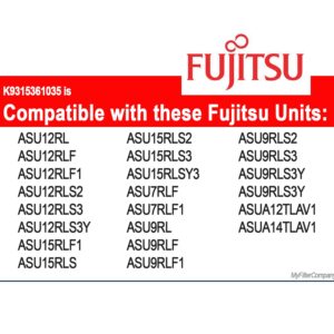 Fujitsu General UTR-FA16 K9315361035 Mini Split Filter Annual Supply Pack