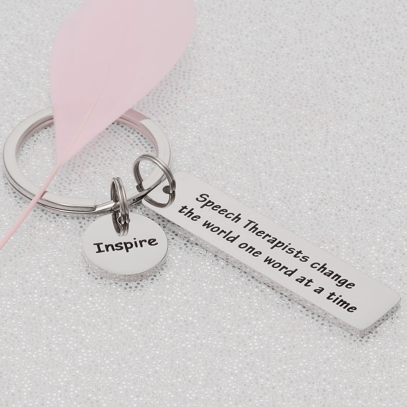 Kivosliviz Speech Therapist Gifts Speech Language Pathologist Gifts Slp Jewelry Speech Therapy Keychain