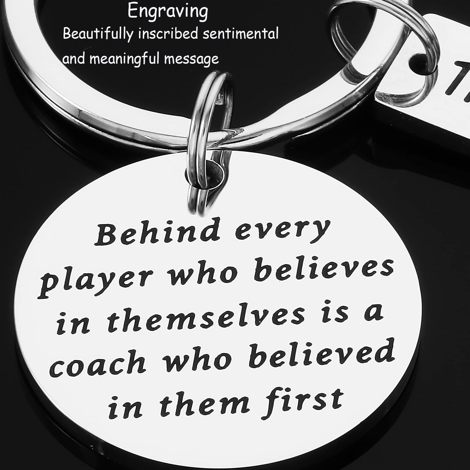 Kivosliviz Soccer Coach Gift Keychain Coachs Thank You Gift Baseball Coach Gifts Cheer Coach Gifts for Women