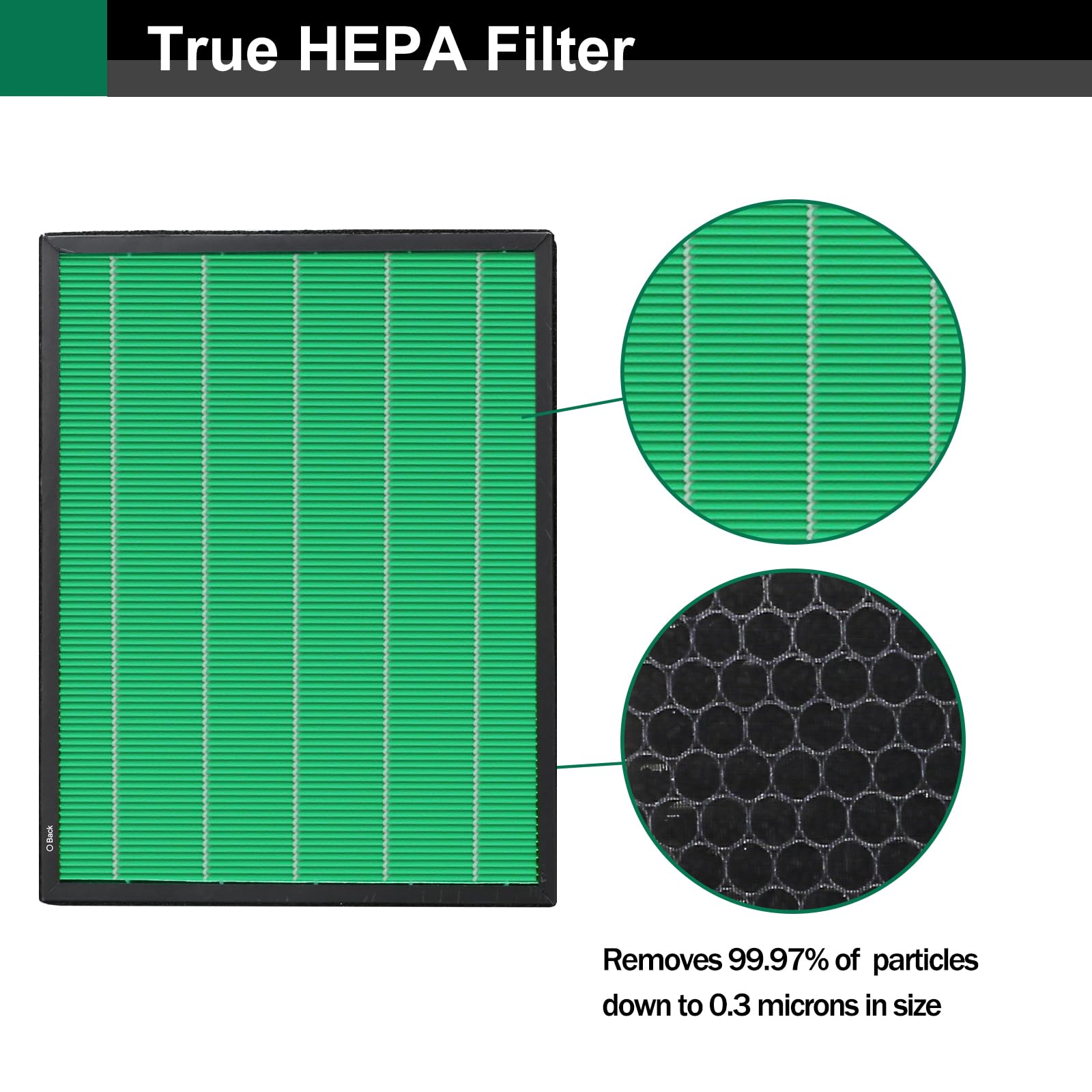 400/400S Replacement Filter Compatible with Coway AIRMEGA Max2 400 400S 400(G) 400S(G) Air Purifier, Max2 Green True HEPA and Active Carbon Filter Set, AP-2015-FP, 1 Set