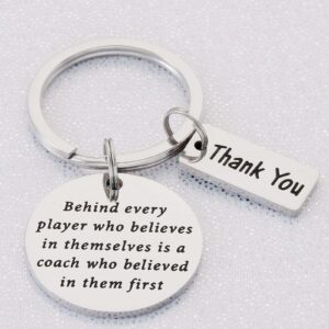 Kivosliviz Soccer Coach Gift Keychain Coachs Thank You Gift Baseball Coach Gifts Cheer Coach Gifts for Women