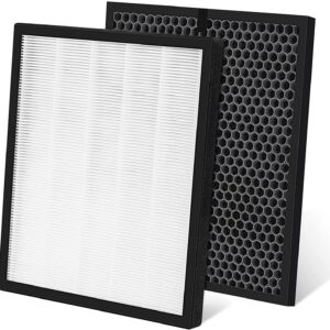 LV-PUR131 Replacement Filters, H13 True HEPA Filter Compatible with Levoit LV-PUR131 & LV-PUR131S Air Purifier, LV-PUR131-RF, 2 True HEPA & 2 Carbon Filters