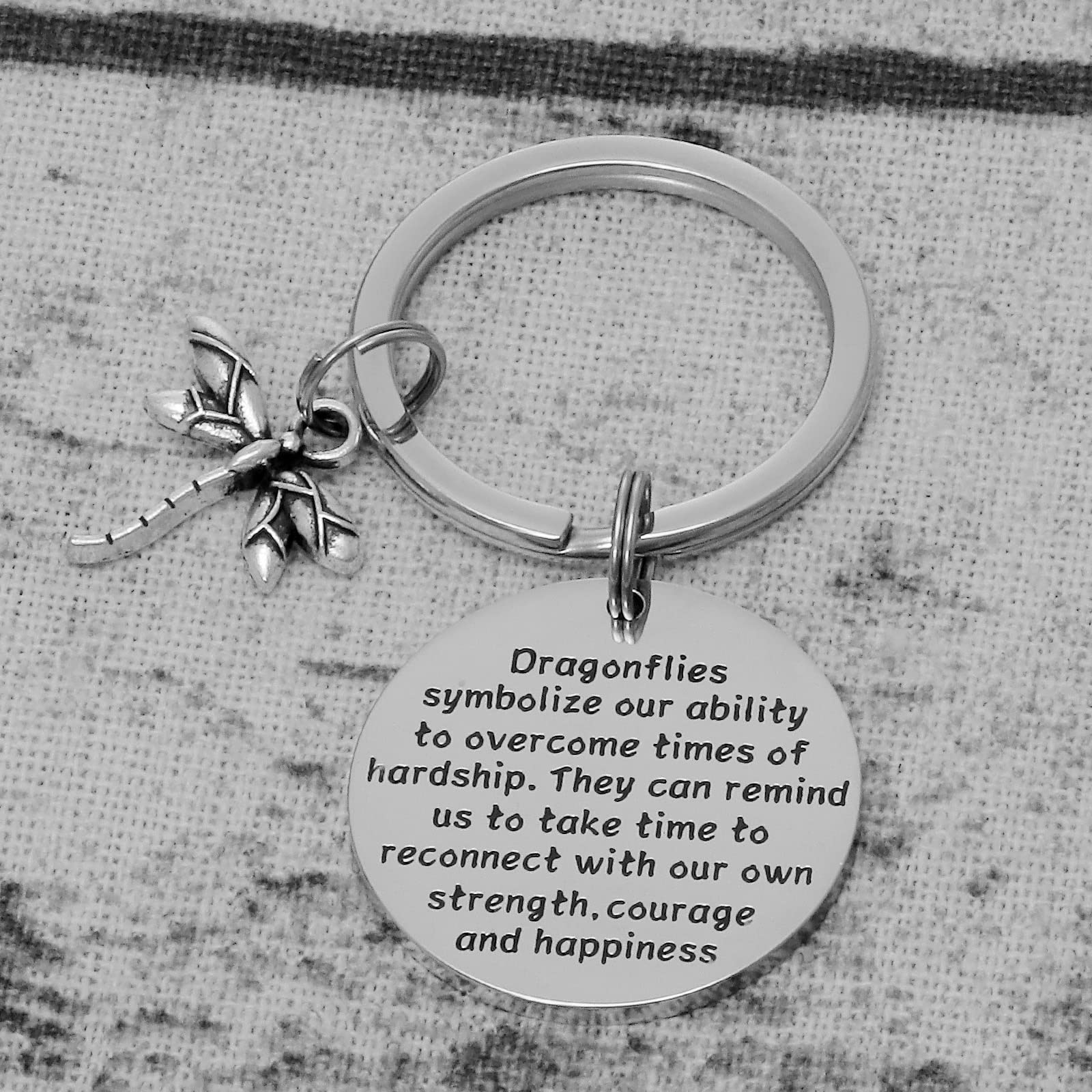 AHAETH Dragonfly Gift Dragonfly Keychain Dragonfly Jewelry Dragonfly Lover Gift for Men Inspirational Gift Encouragement Gift for Friend Dragonfly Keychains for Women