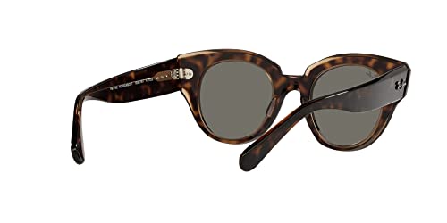 Ray-Ban Women's RB2192 Roundabout Round Sunglasses, Havana On Transparent Brown/Dark Grey, 47 mm