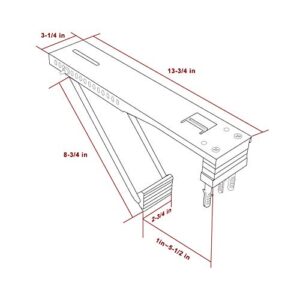 BJADE'S Universal Window Air Conditioner Bracket,Light Duty,Support Up to 85lbs,Fits for 5000-12,000 BTU AC Units.